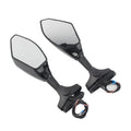 Rearview Mirror with LED Turn Signal for Honda Kawasaki Yamaha Suzuki