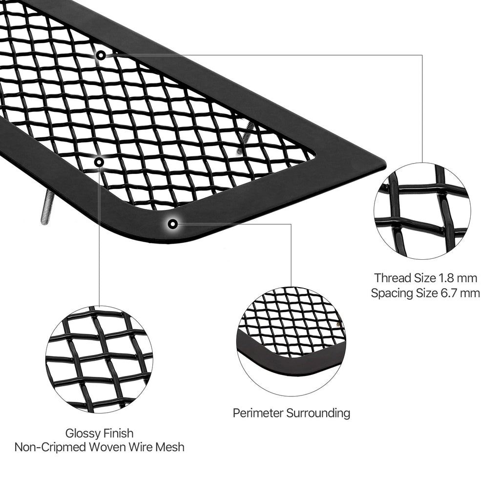 Stainless Black Fog Light Mesh Grille for Cadillac ATS (2013-2014)