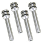 4 x Aluminium Door Latch Pin Covers for Car Interior - 49mm