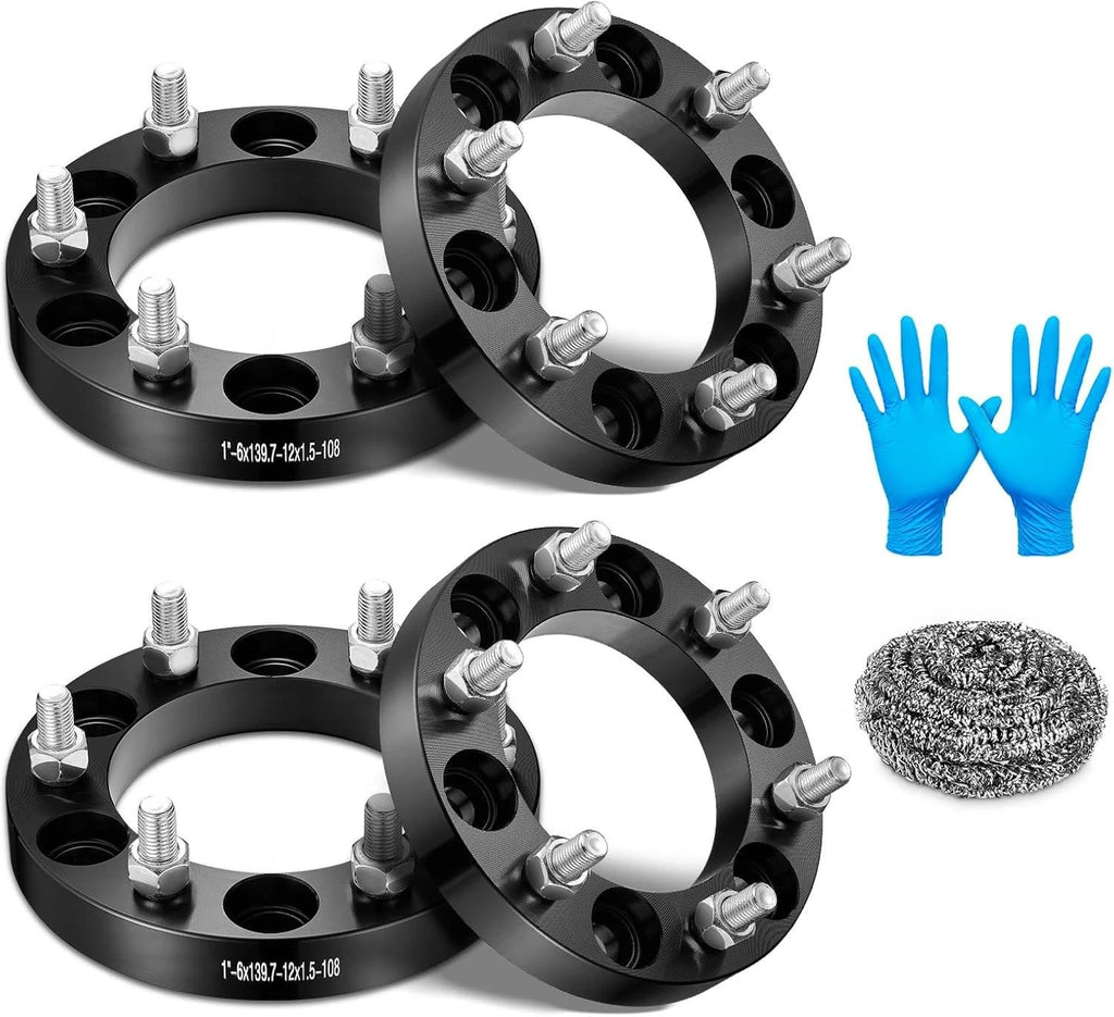 4X 1 Inch Wheel Spacers 6x5.5 6x139.7 for Hummer H3 (2006–2010)