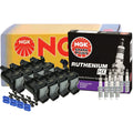 Set of 8 NGK COP Ignition Coils & Ruthenium HX Spark Plugs for Chevy GMC