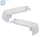 Set of 2 Chrome Rear Step Bumpers for Ford F250 F350 Super Duty (2008–2016)