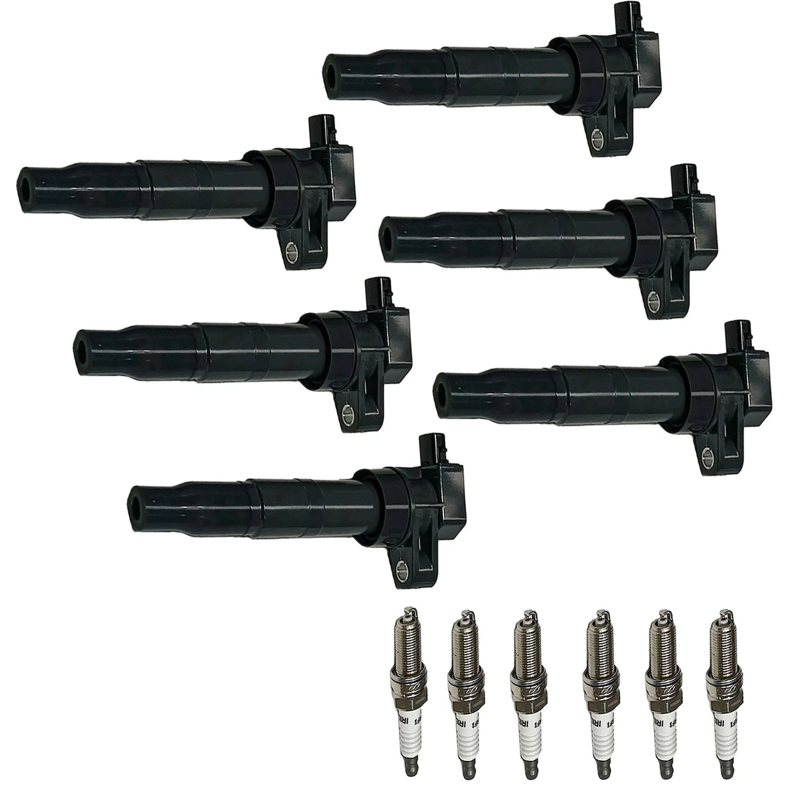 6X Ignition Coils & Iridium Spark Plugs for Hyundai Santa Fe (2013–2018)