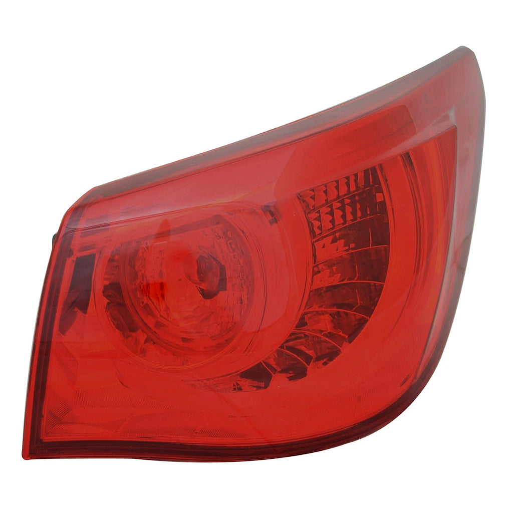 Replacement Passenger Side Outer Tail Light Assembly for 2014-2015 Infiniti Q50