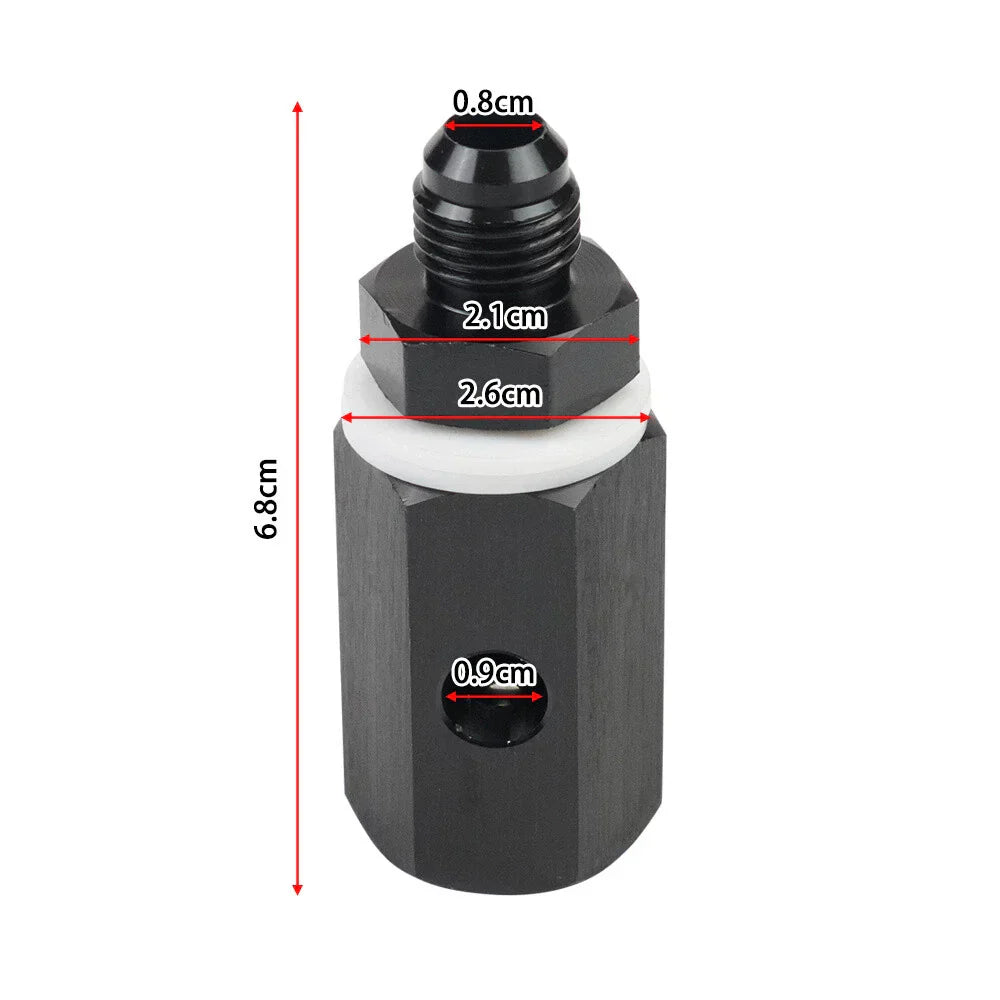 6AN Male Fuel Cell Tank Vent Valve for Fuel System (Fits Various Models)