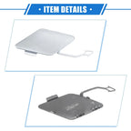 Rear Tow Hook Eye Cover Cap for BMW 3 (F30) 2012-2015 Silver Tone