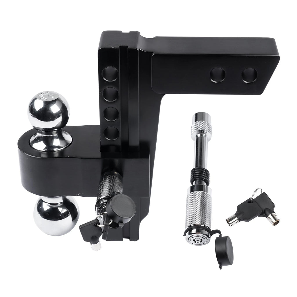 12,500 LBS Trailer Hitch for 2-inch Receiver (Solid Tube, 2" & 2-5/16" Balls)