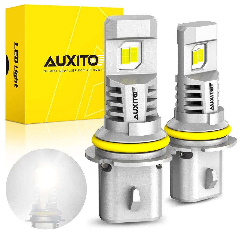 2X LED Headlight Bulbs for 9007 HB5 (6500K White)