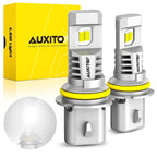 2X LED Headlight Bulbs for 9007 HB5 (6500K White)