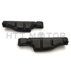 Black Flat Wing Footpegs for Harley Softail Fat Boy FLFB, Fat Bob (2018–2023)