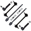 Set of 8 Front Tie Rod Ends for Buick LaCrosse (2005–2009)