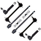 Set of 8 Front Tie Rod Ends for Buick LaCrosse (2005–2009)