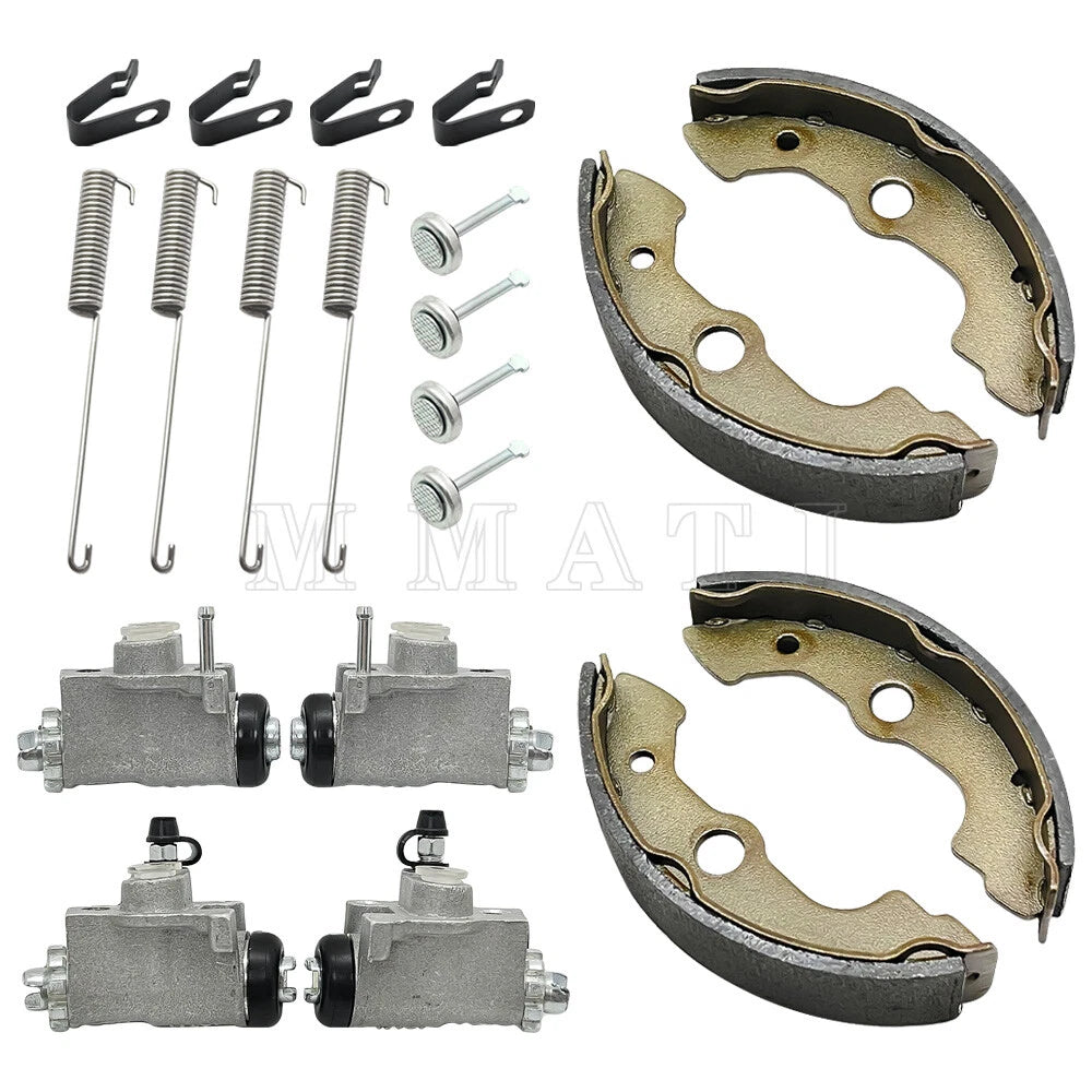 Front Brake Wheel Cylinders w/Shoes for Honda FourTrax TRX350 TRX350D (1986–1989)
