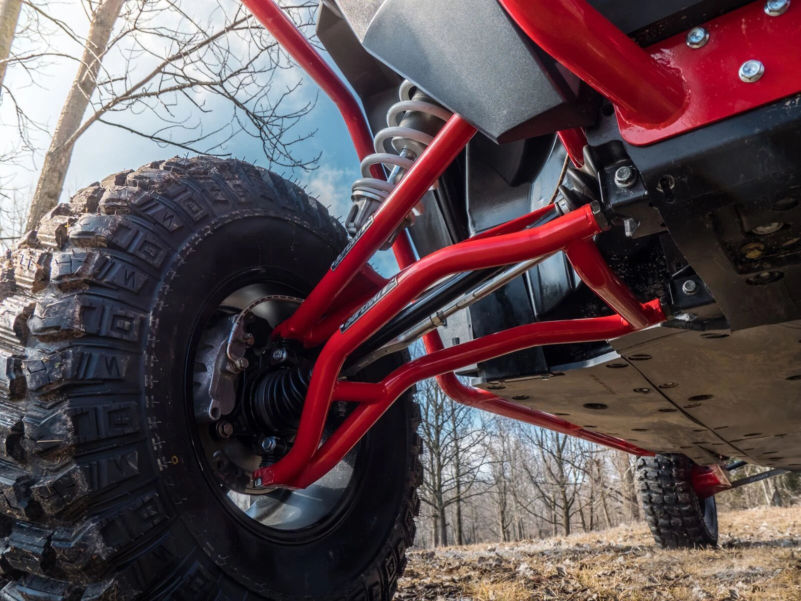 Set of 2 High Clearance Front A Arms for Polaris RZR XP 1000 (2014+) - Red