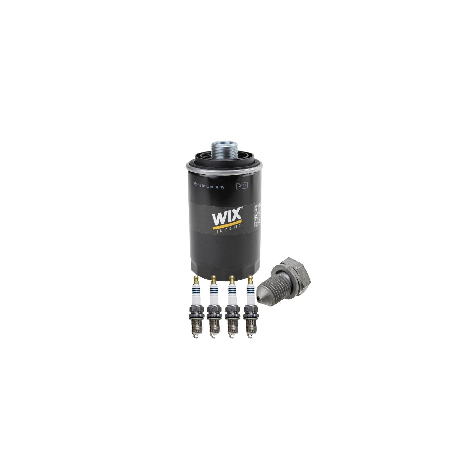 Wix Engine Oil Filter & Denso 4 Iridium Spark Plugs for Jetta Q5 (2005–2010)