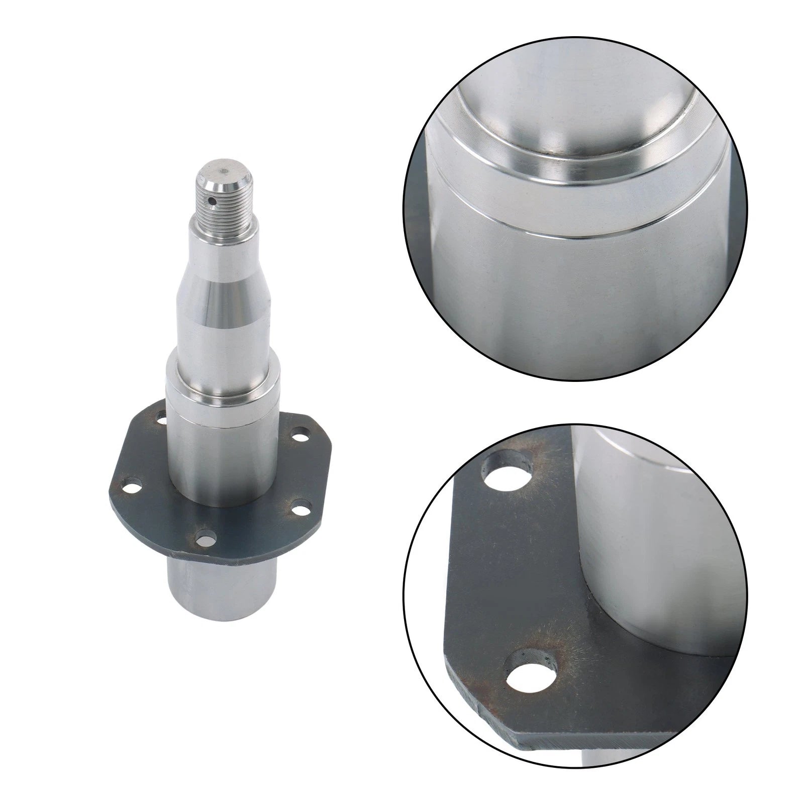 Circular Trailer Axle Spindle for 7000lbs (2011) with Brake Flange & Fasteners