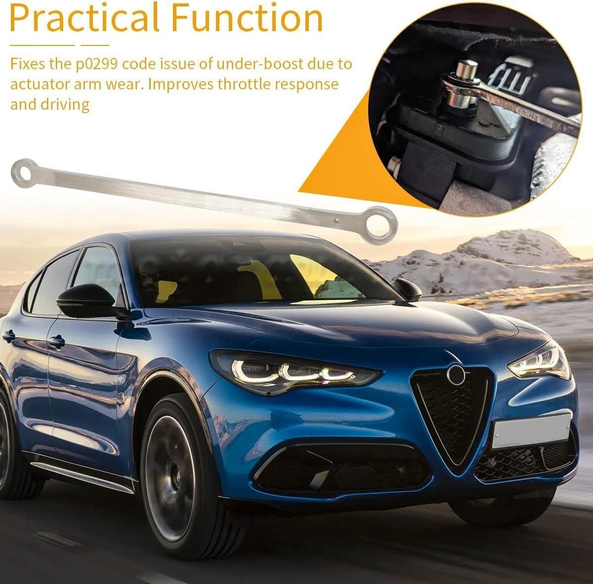 Wastegate Actuator Arm for Alfa Romeo Giulia Stelvio (2017–2023) P0299