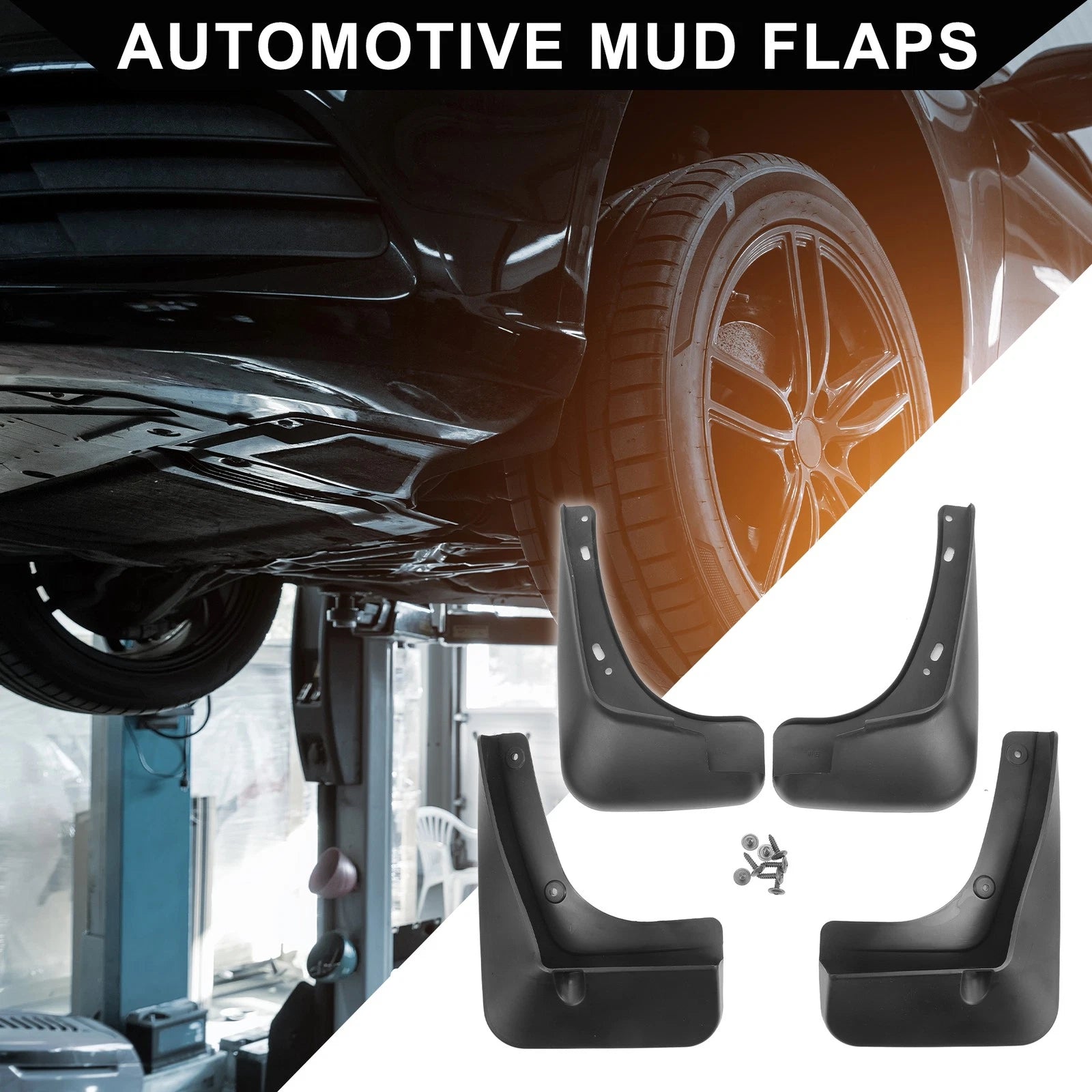 Mud Flap Splash Guard Set for Chevrolet Malibu Hybrid (2016–2023)