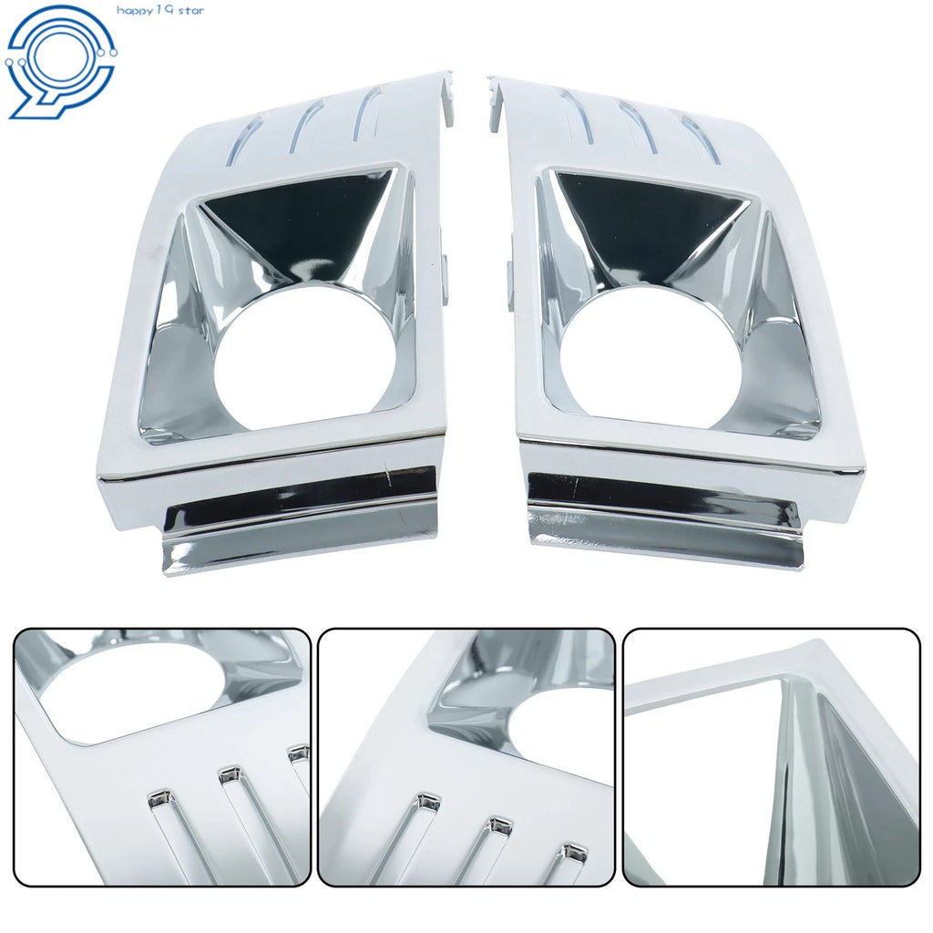 Set of 2 Front Fog Light Trim Covers for Ford Flex (2009–2012) Chrome