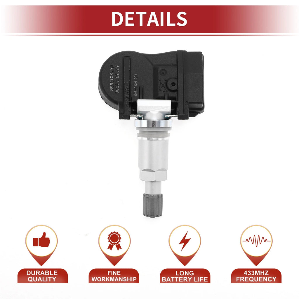 Tire Pressure Sensor for Hyundai Elantra (2017–2024) 433MHz