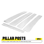 6X Chrome Pillar Post Window Door Trim for Cadillac Deville / DTS (2000–2011)