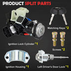 Ignition Switch Assembly 81905-F2230 with 2 Keys for Hyundai Elantra (2017–2020)