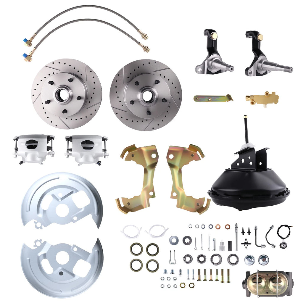 Front Power Disc Brake System for Chevy Nova X-Body (1968-1974)