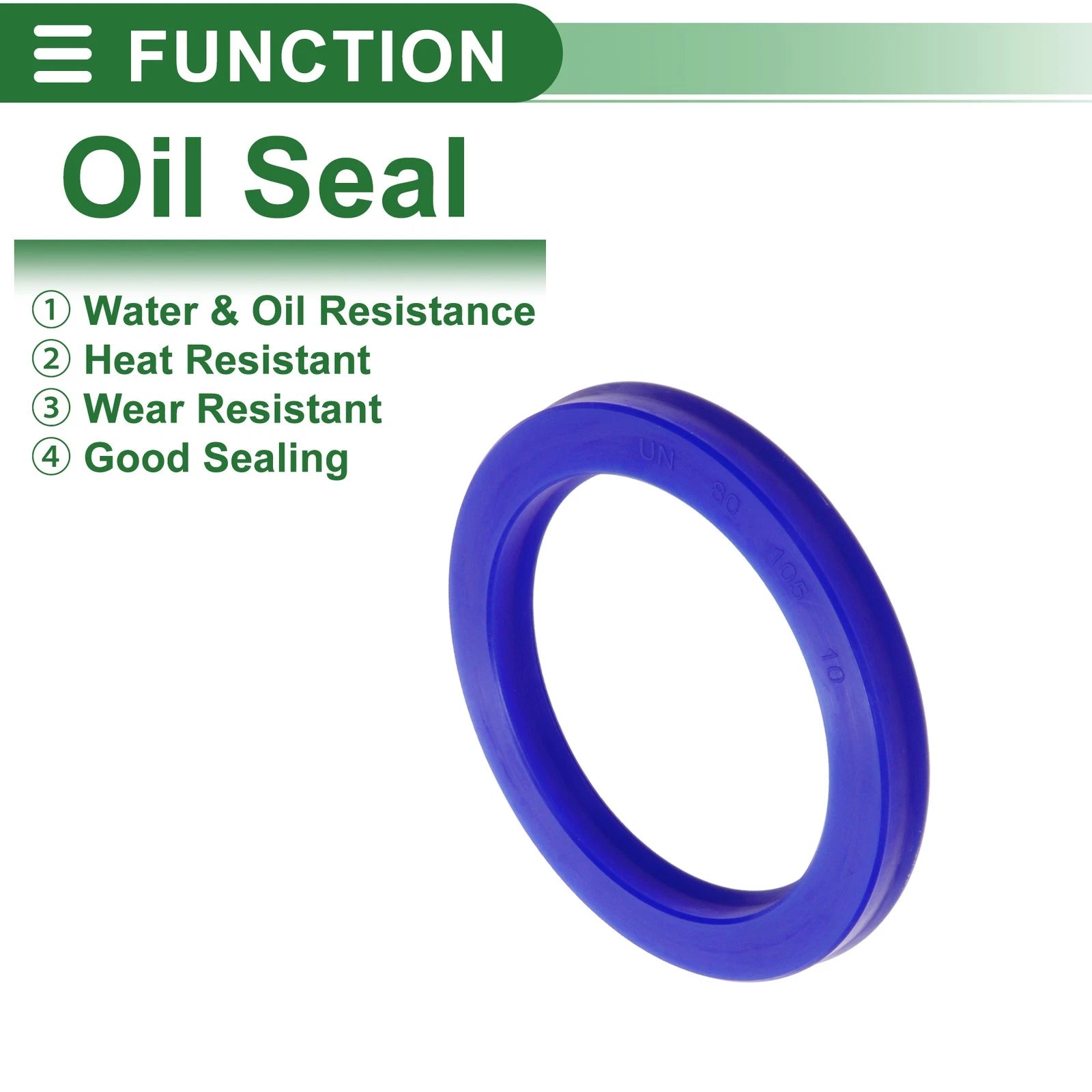 Set of 5 Oil Seal Rotary Shaft Seal 80x105x10mm High Pressure for Various Models