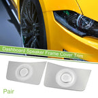 Pair Dashboard Speaker Frame Cover Trim for Ford Bronco (2021–2023) Silver Tone