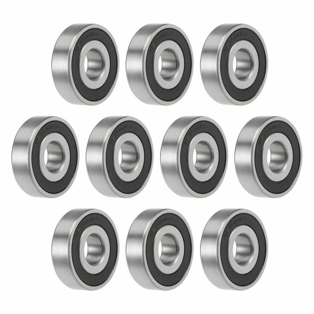 Set of 10 Deep Groove Ball Bearings 10x28x8mm 16100-2RS Chrome Steel
