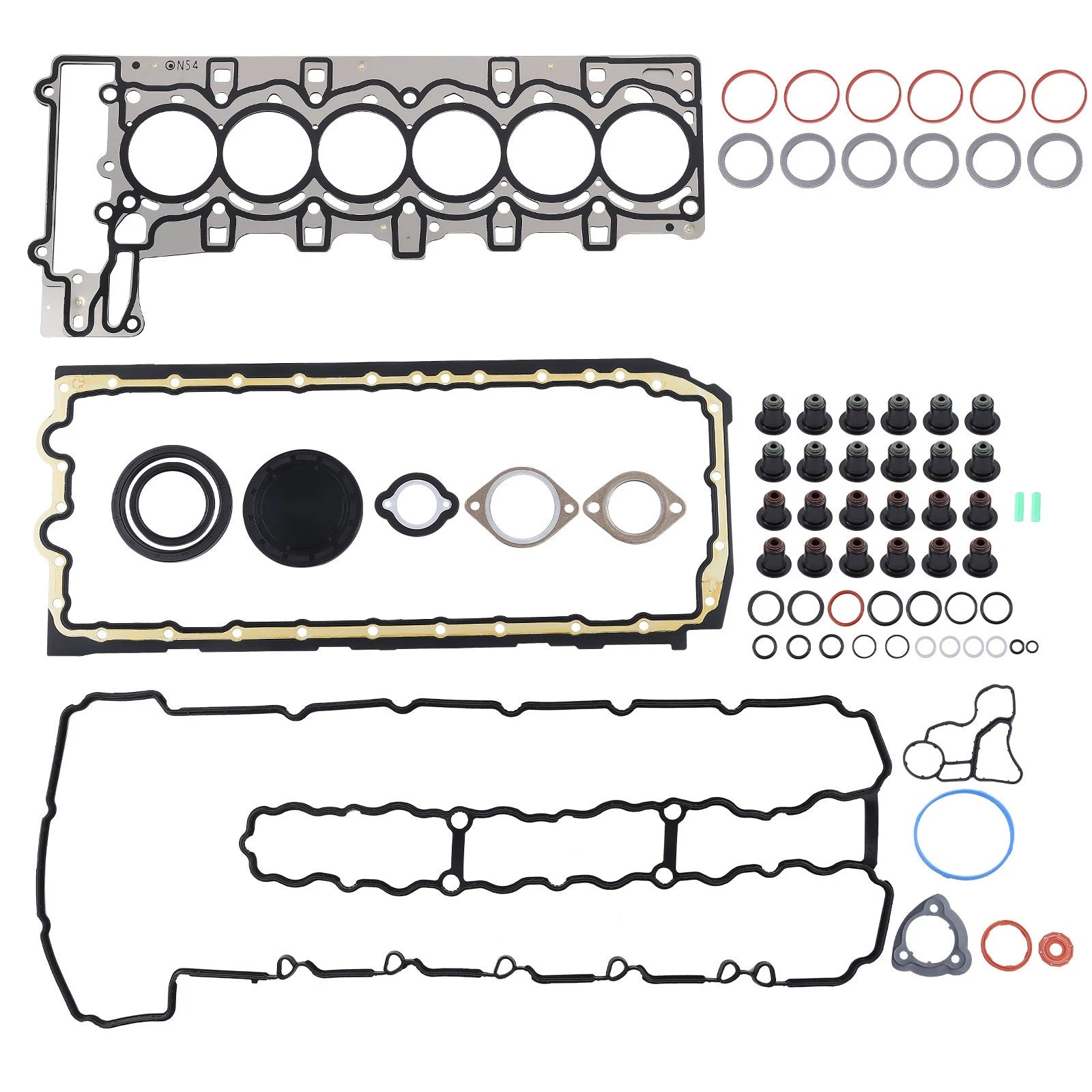 Engine Overhaul Gasket Set for BMW 135i E82 E88 (2007–2012) E71 3.0L L6 N54B30