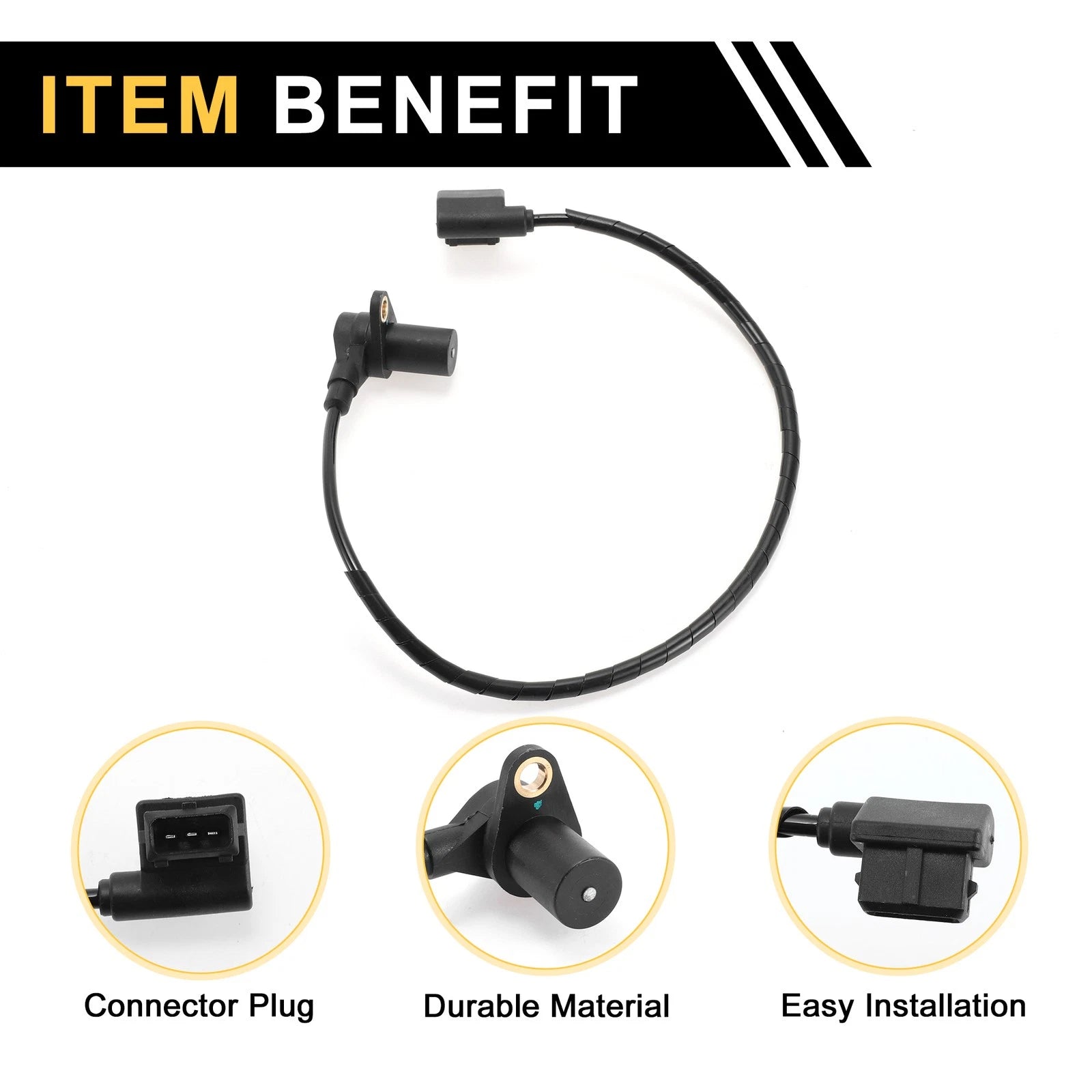 1 Pc Crankshaft Position Sensor No.12141710519 for BMW E32 730i 730iL (1985–1989)