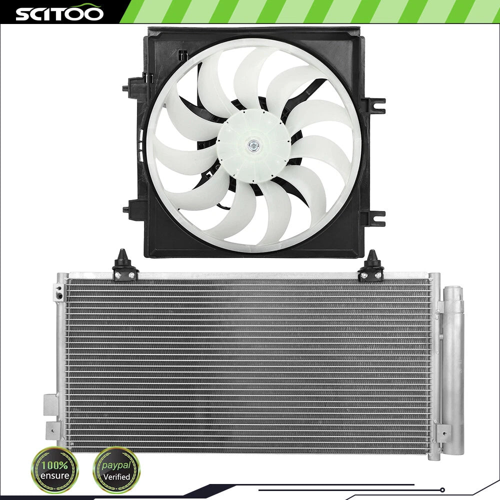 AC Condenser and Cooling Fan Assembly Kit for Subaru Forester (2009–2013)