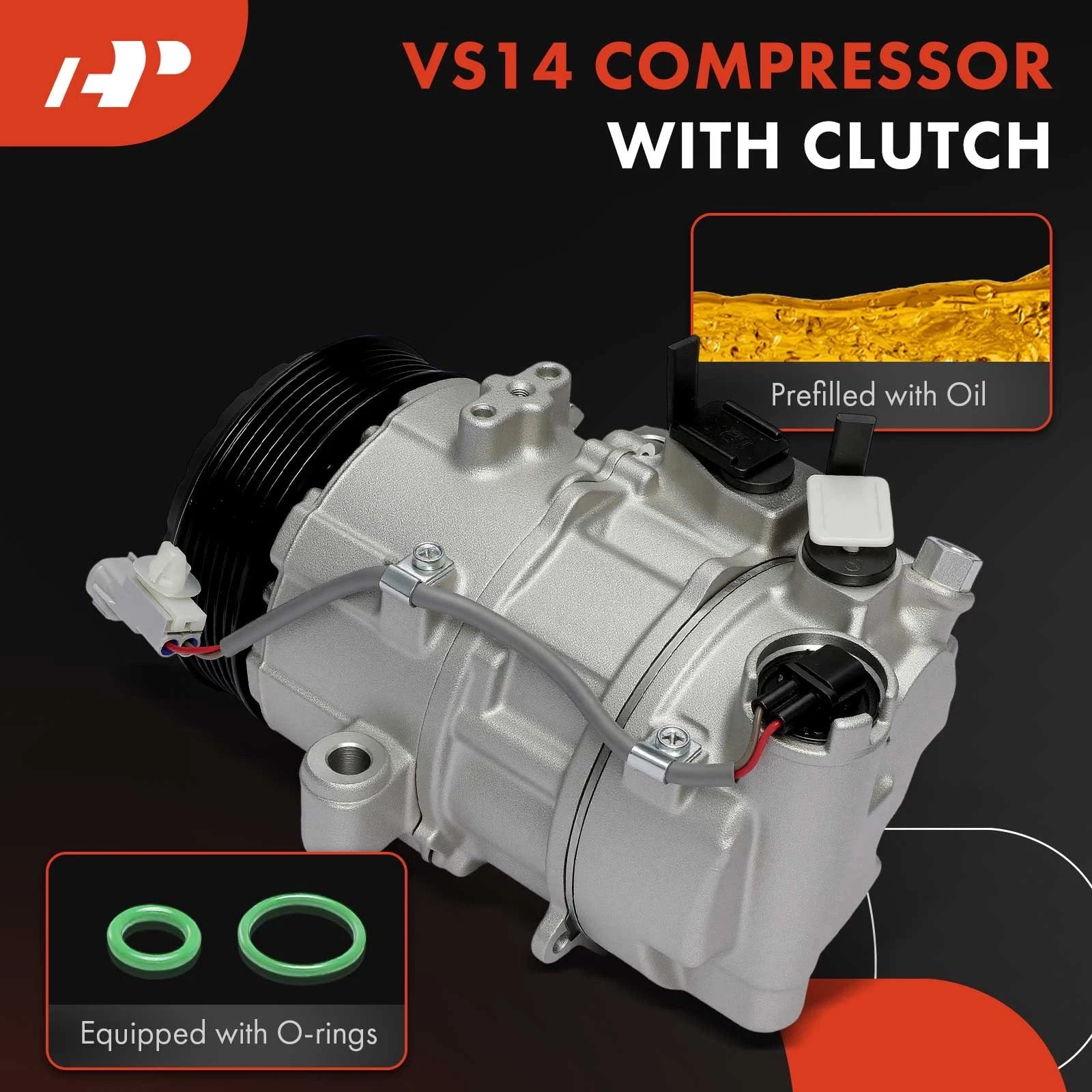 A/C Compressor with Clutch for Subaru Forester, Impreza, Crosstrek (2025)