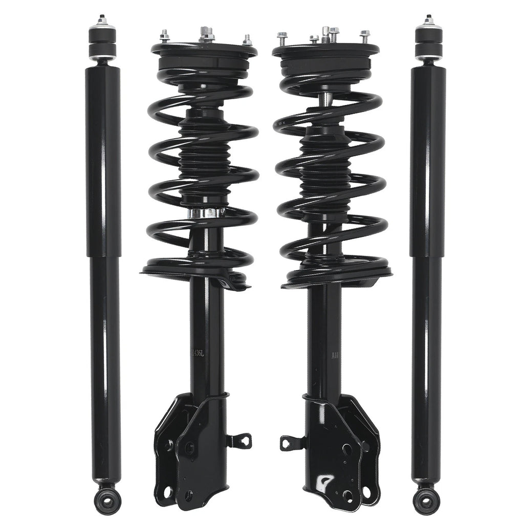 Set of 4 Struts with Coil Spring for Ford Edge Lincoln MKX (2007–2010)
