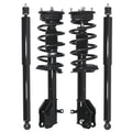 Set of 4 Struts with Coil Spring for Ford Edge Lincoln MKX (2007–2010)