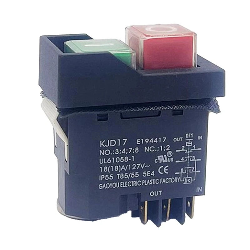 6 Pin Brake Signal Switch KJD17 B1-2 for Power Tools (220V)
