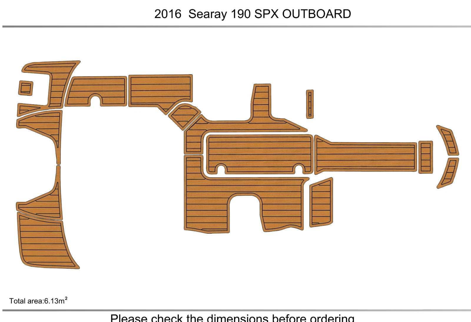 EVA Pads Flooring Mat for Sea Ray 190 SPX (2016)
