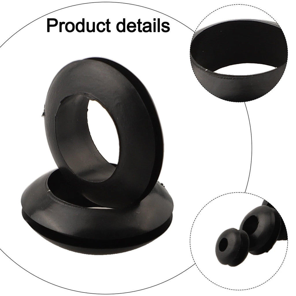 Rubber Wire Protection Sleeve Set of 180 PCS - Dust & Rain Resistant