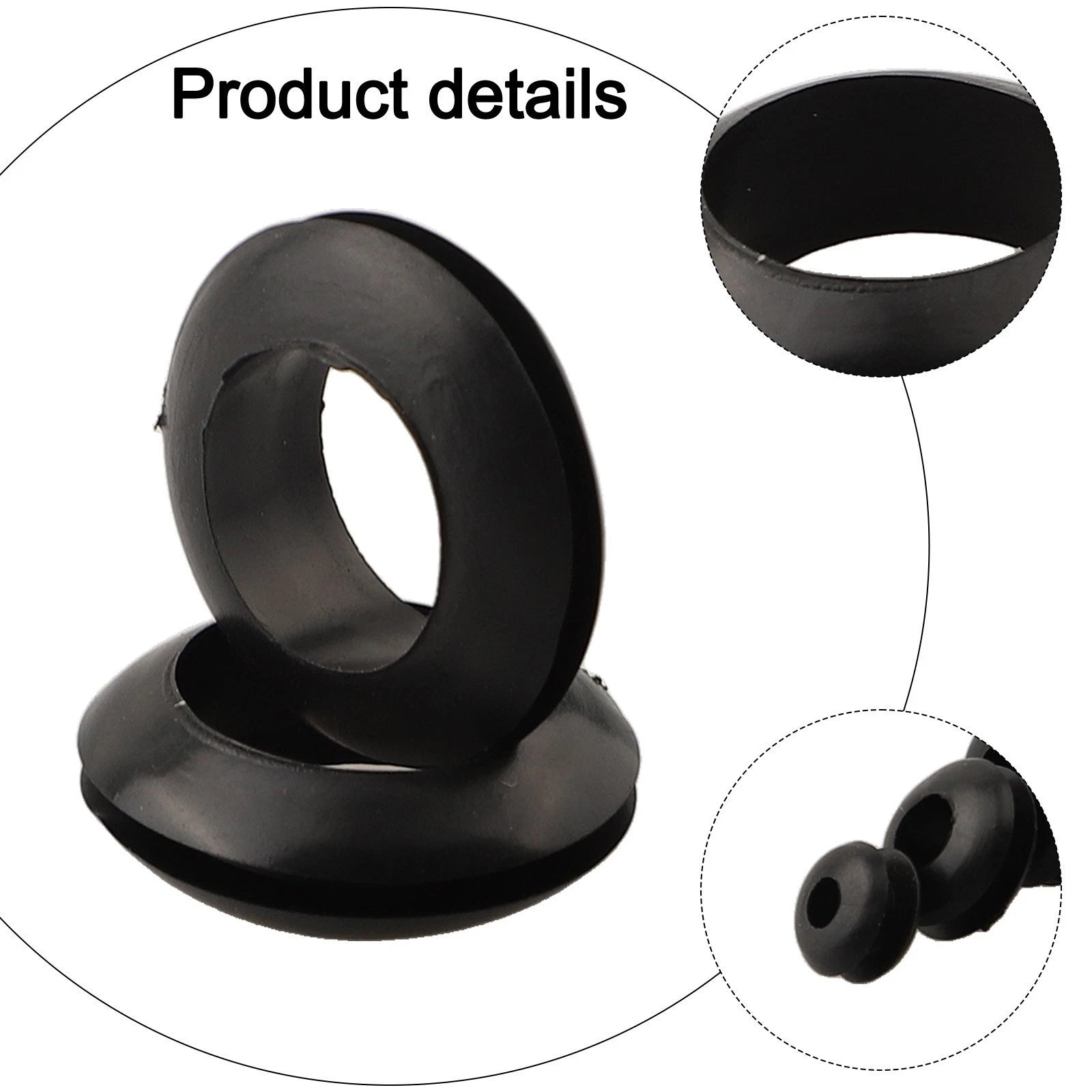 Rubber Wire Protection Sleeve Set of 180 PCS - Dust & Rain Resistant