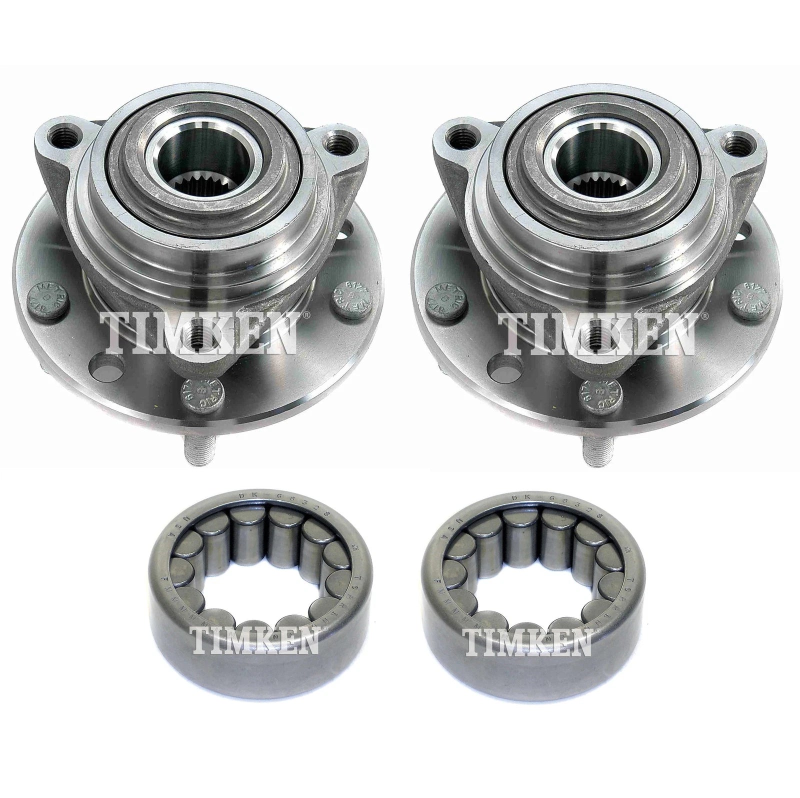 Front and Rear Wheel Bearings & Hubs Kit for S15 Jimmy S10 Blazer (1995–2005)