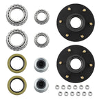 2 Trailer Hubs for Idler Axle 6000# 6 Lug 6x5.5 with Bearings & Seals 25580