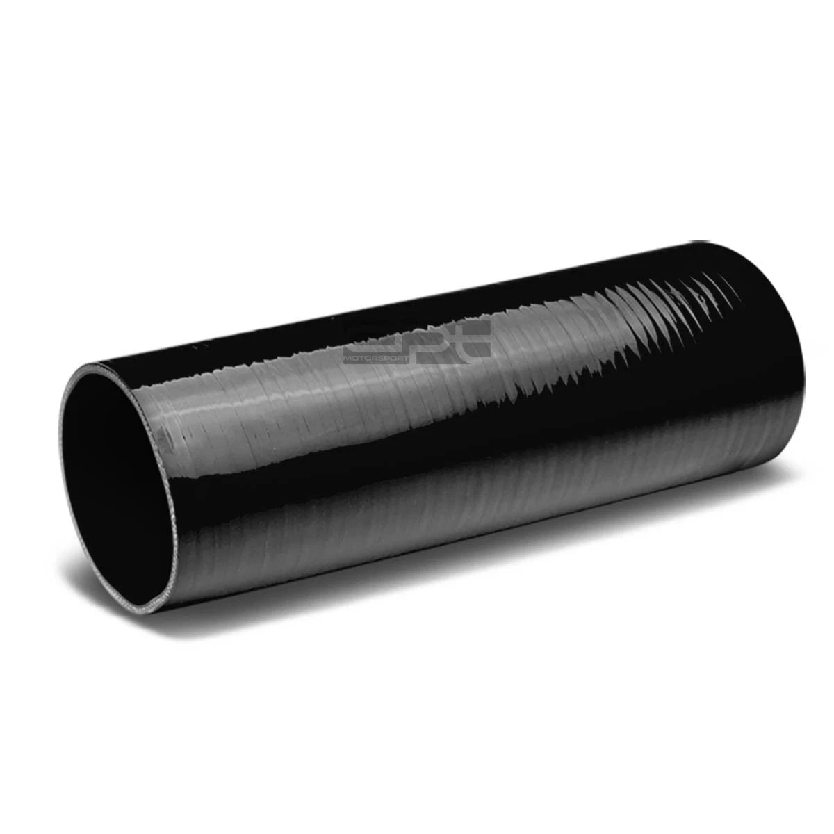 4" ID 12" Long Straight Transition 4-Ply Black Silicone Intercooler Pipe Hose