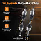 2X CV Axle Shaft for Chevrolet Colorado GMC Canyon (2016–2022)