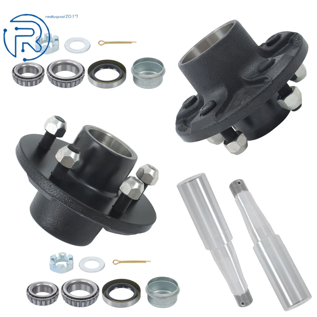 5-Bolt On 4-1/2" Trailer Hub Kit #84 for 3500lbs Axle