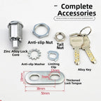 Zinc Alloy Double Sided Ball Lock for Cabinets Tool Boxes (2010–2023)