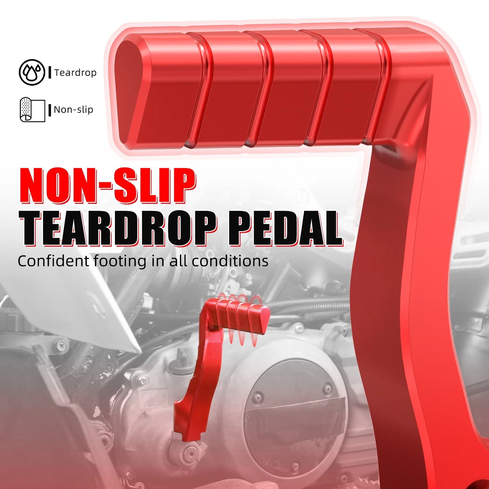 Kick Starter Lever for Yamaha Banshee 350 YFZ350 (1987–Present) #2GU-18110-10-00