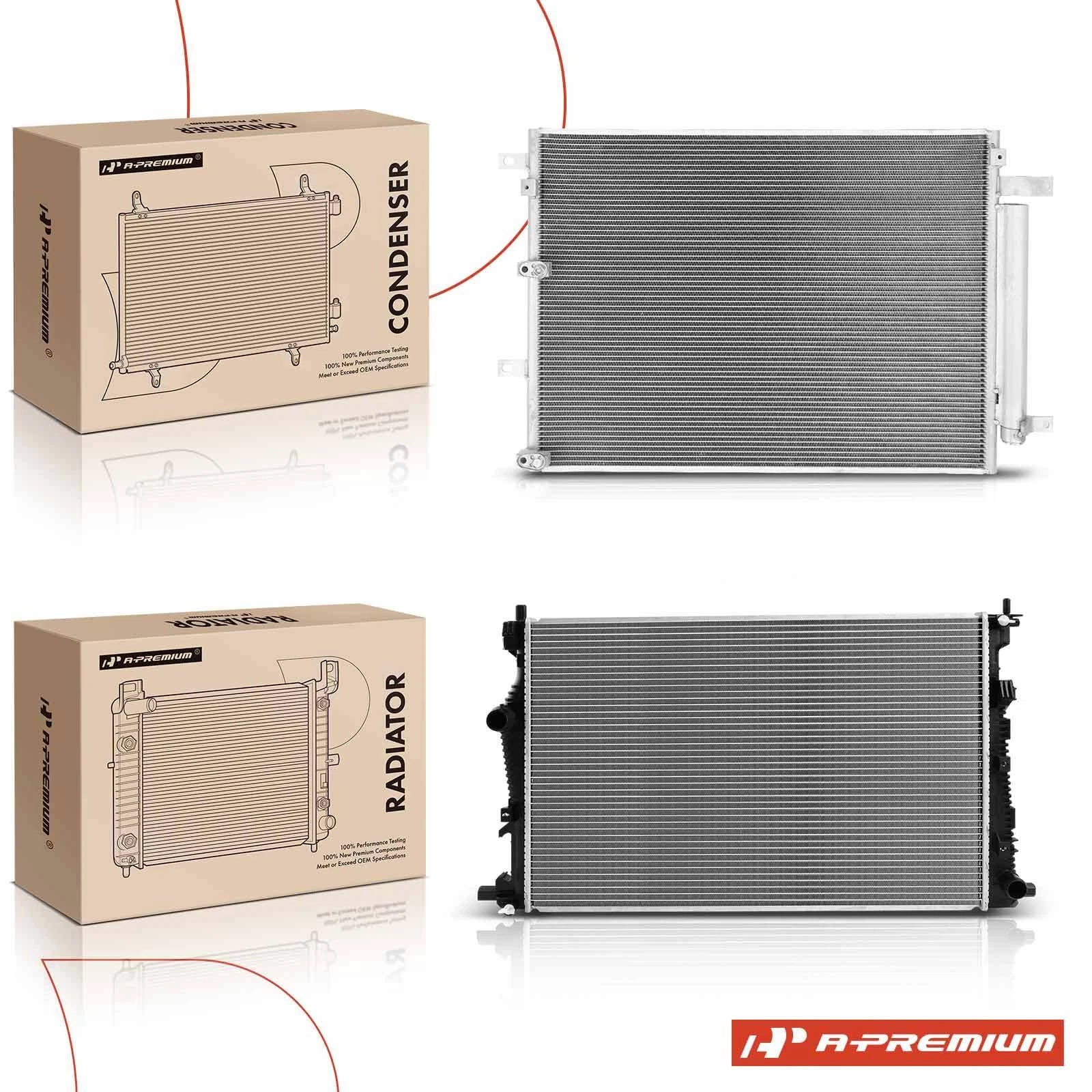 Radiator and AC Condenser Cooling Kit for Jeep Cherokee 