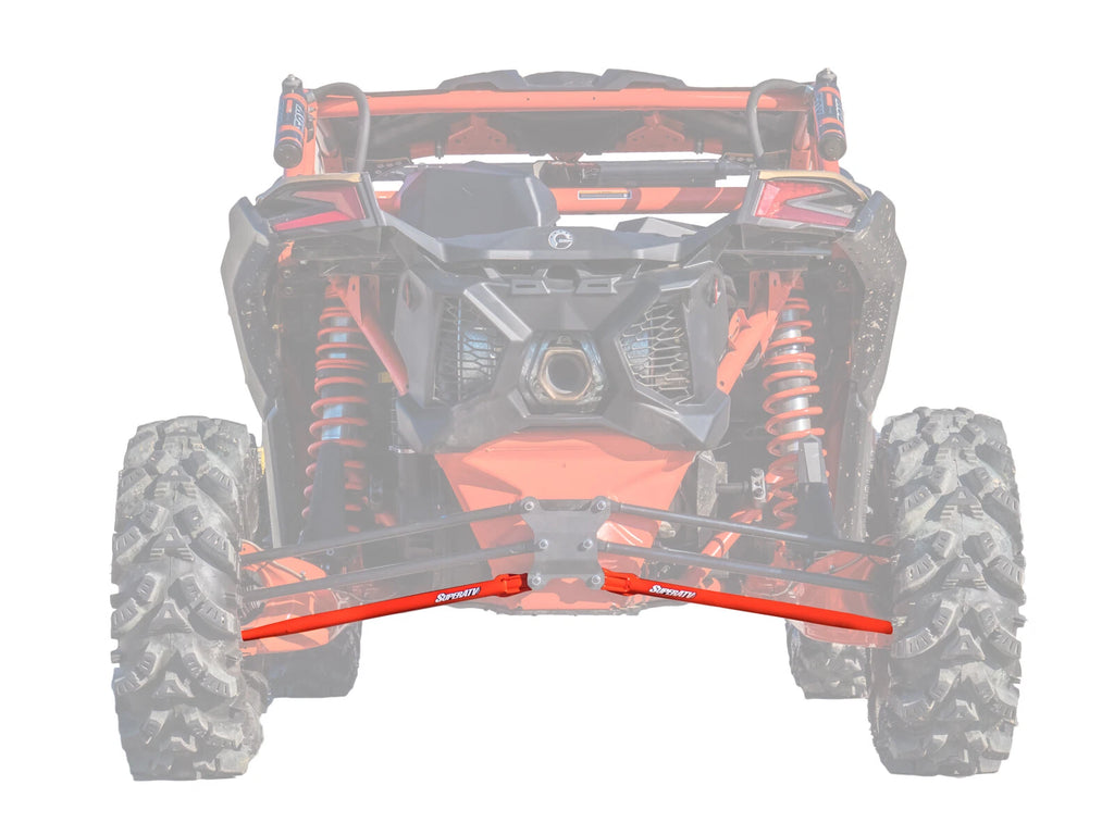 SuperATV Tubed Rear Lower Radius Arms for Can-Am Maverick X3 (2017–2023) - Red