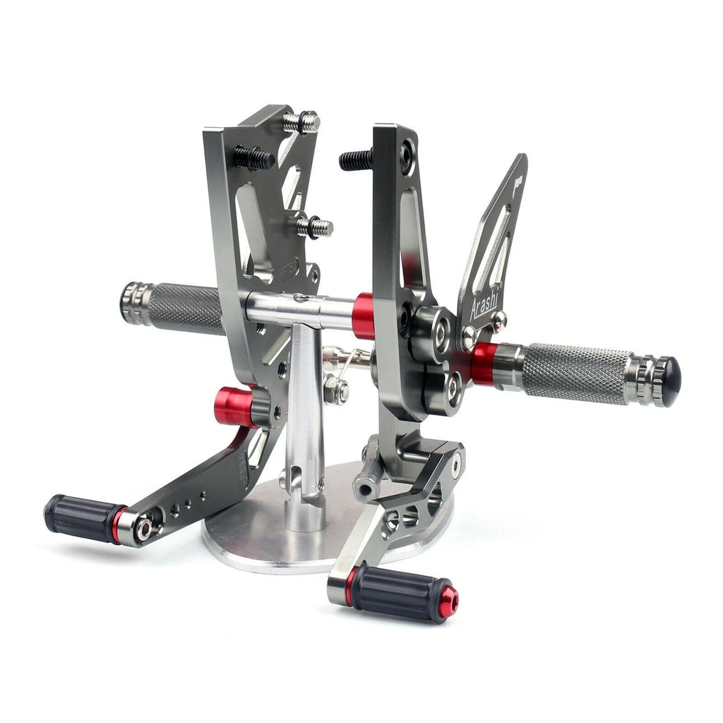 CNC Adjustable Rearsets Footpeg for Triumph Speed Triple 1050 (2011–2015) Gray